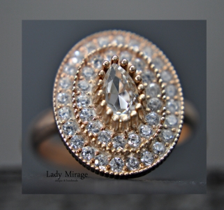 Silberkette 925 mit Anhänger - Strasssteinkette - Zirkonia - Oval - 14k Gold - Elegant - Halskette Braut - Geschenk Schmuck - Personalisiert